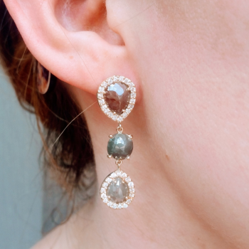 legend jewelers designs gemstone earrings