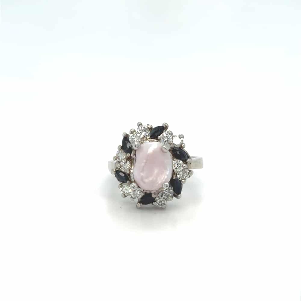 14KW CHP Sapphire/Diamond Ring