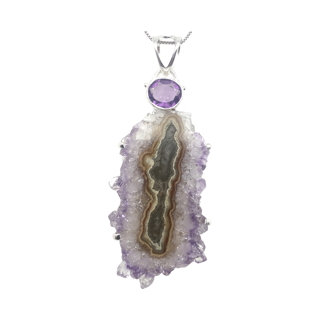 SS Amethyst and Ametrine Pendant