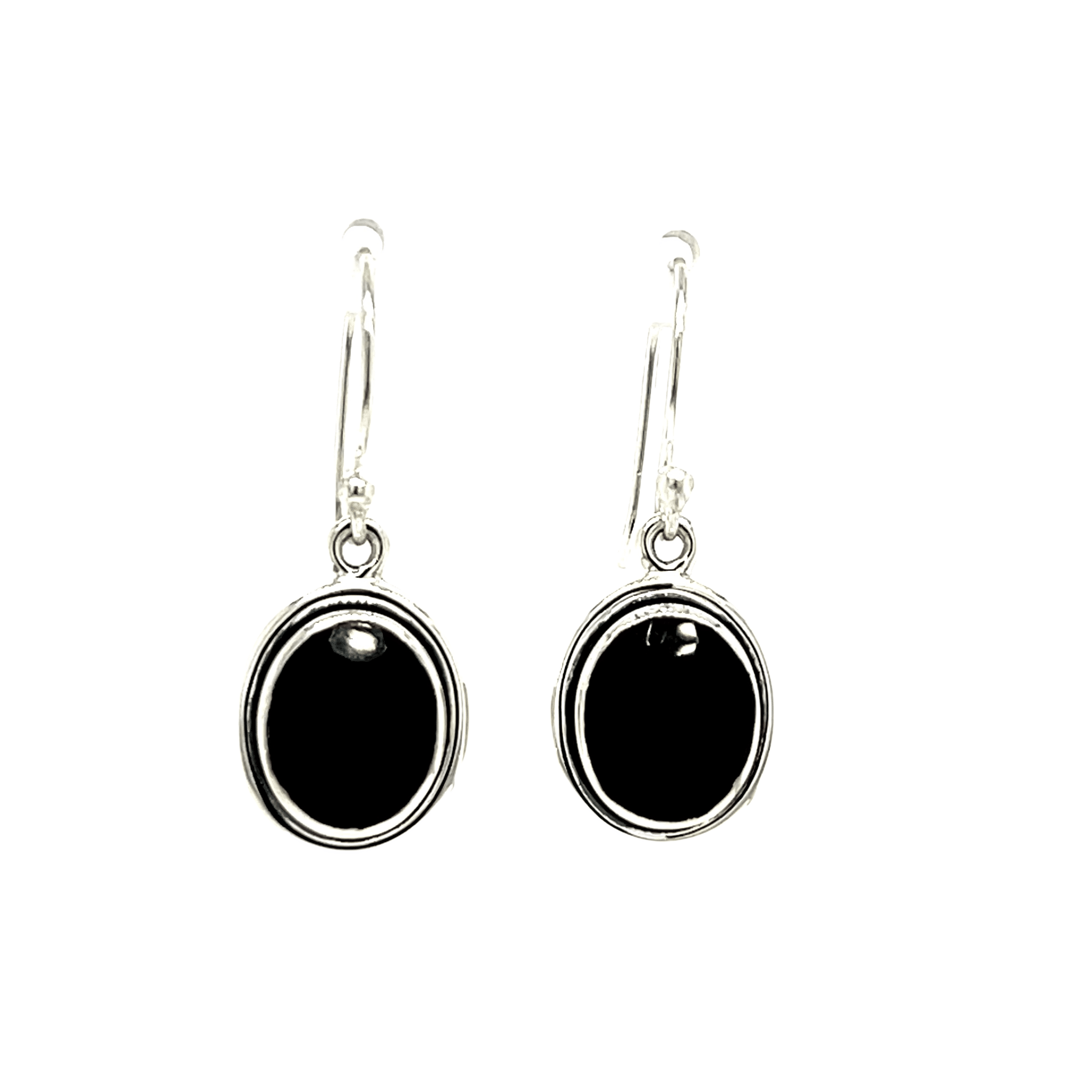 SS Black Onyx Earrings