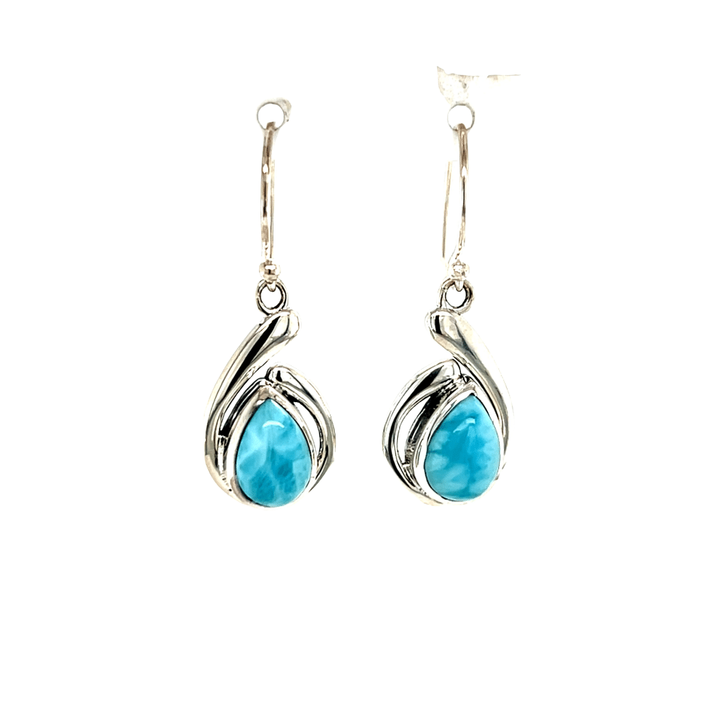 SS Larimar Dangle Earrings