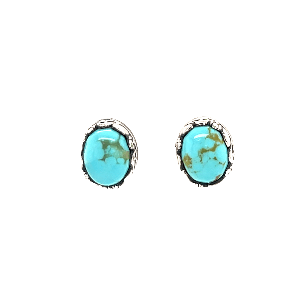 SS Mexican Turquoise Stud Earrings