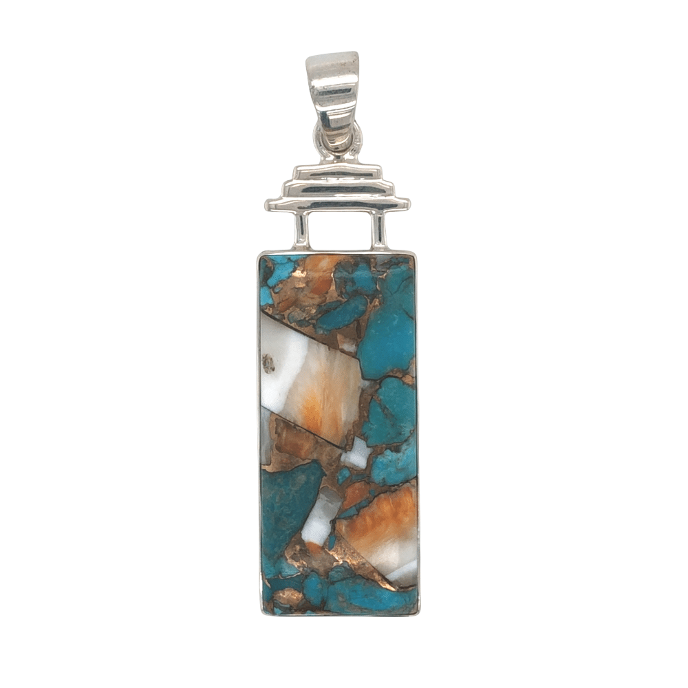 SS Turquoise Spiney Oyster Pendant