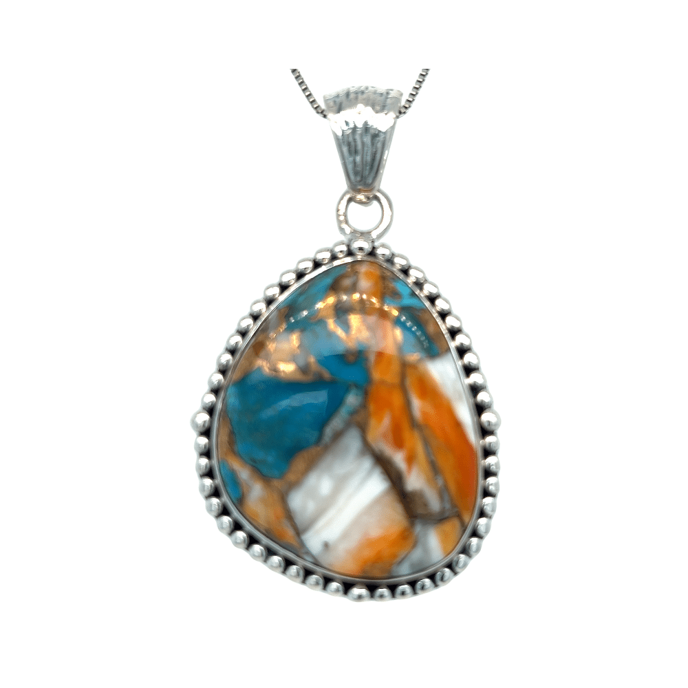 SS Turquoise Spiney Oyster Pendant