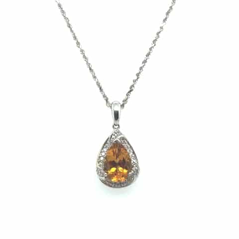 14KW Pear Shaped Citrine