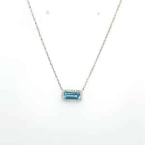 KW SIDEWAYS RECT BLUE TOPAZ PNDT