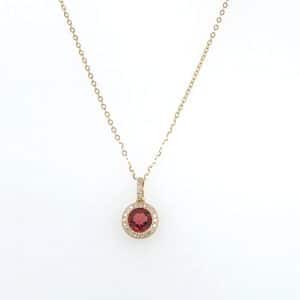 KY GARNET HALO NECK