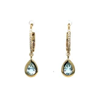 KY PEAR AQUA DIA DANGLES SMALLER SIZE IMAGE