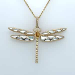 KY CITRINE DRAGONFLY NECK