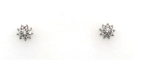 14KW Flower Diamond Studs