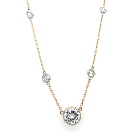 14K Two-Tone Diamond By The Yard
