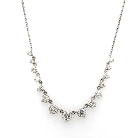 14KW Graduated Diamond Necklace