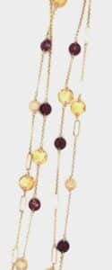GARNET AND CITRINE NECK