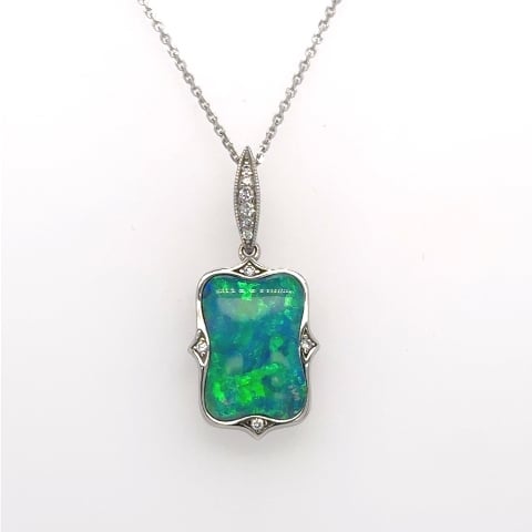 14KW Freeform Opal Pendant