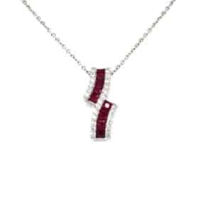 KW SWIRL RUBY DIA NECK