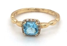 KY CUSHION TOPAZ RING