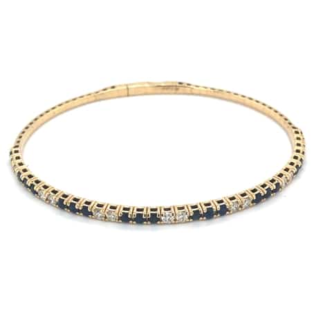14KY Sapphire Flex Bracelet