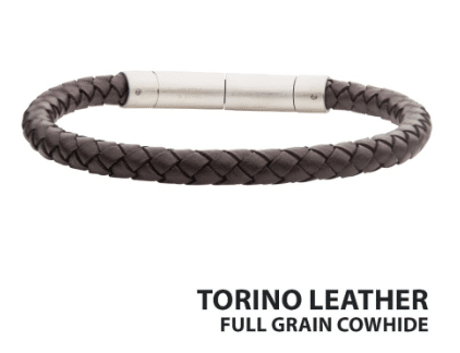 Brown Genuine Full Grain Cowhide Leather Bracelet