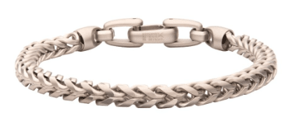 Stainless Steel Sandblast Franco Chain Bracelet