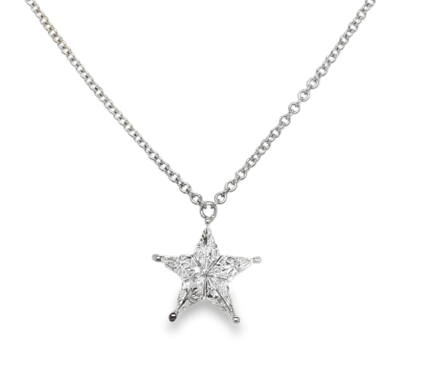 18K Diamond Star Pendant & Earring Set