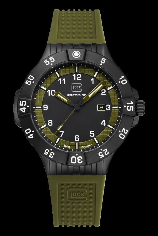 Glock Black SS W/Silicone Strap