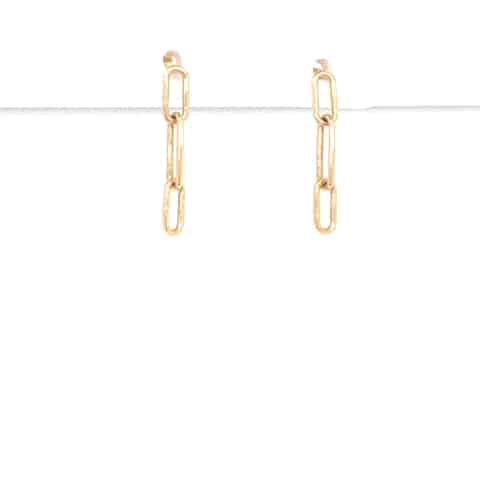 14KY Link Dangle Earrings