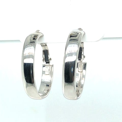 14KW Italian Fancy Oval Hoops