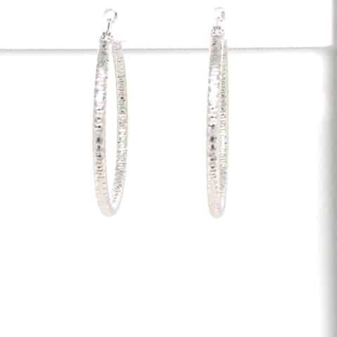 14KW Diamond Cut Hoops