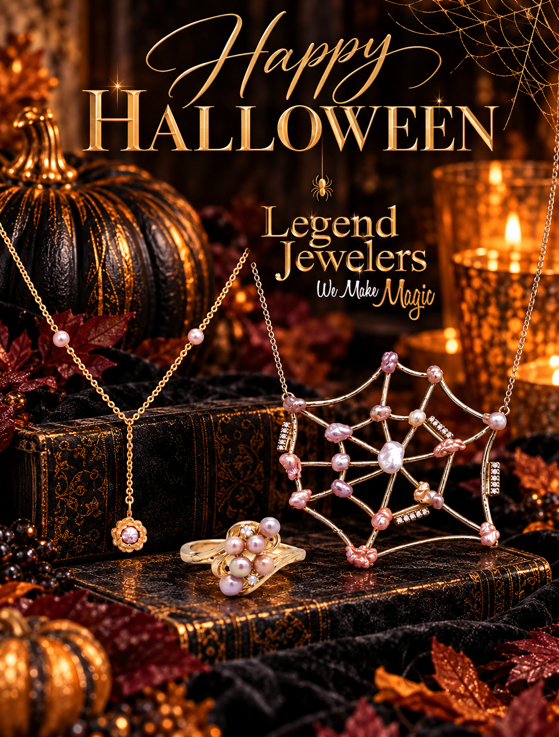 Luxury Halloween Jewelry Advertisement